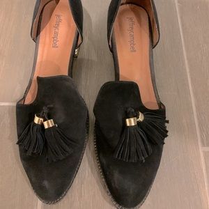 Jeffrey Campbell “Civil” pearly heeled loafer